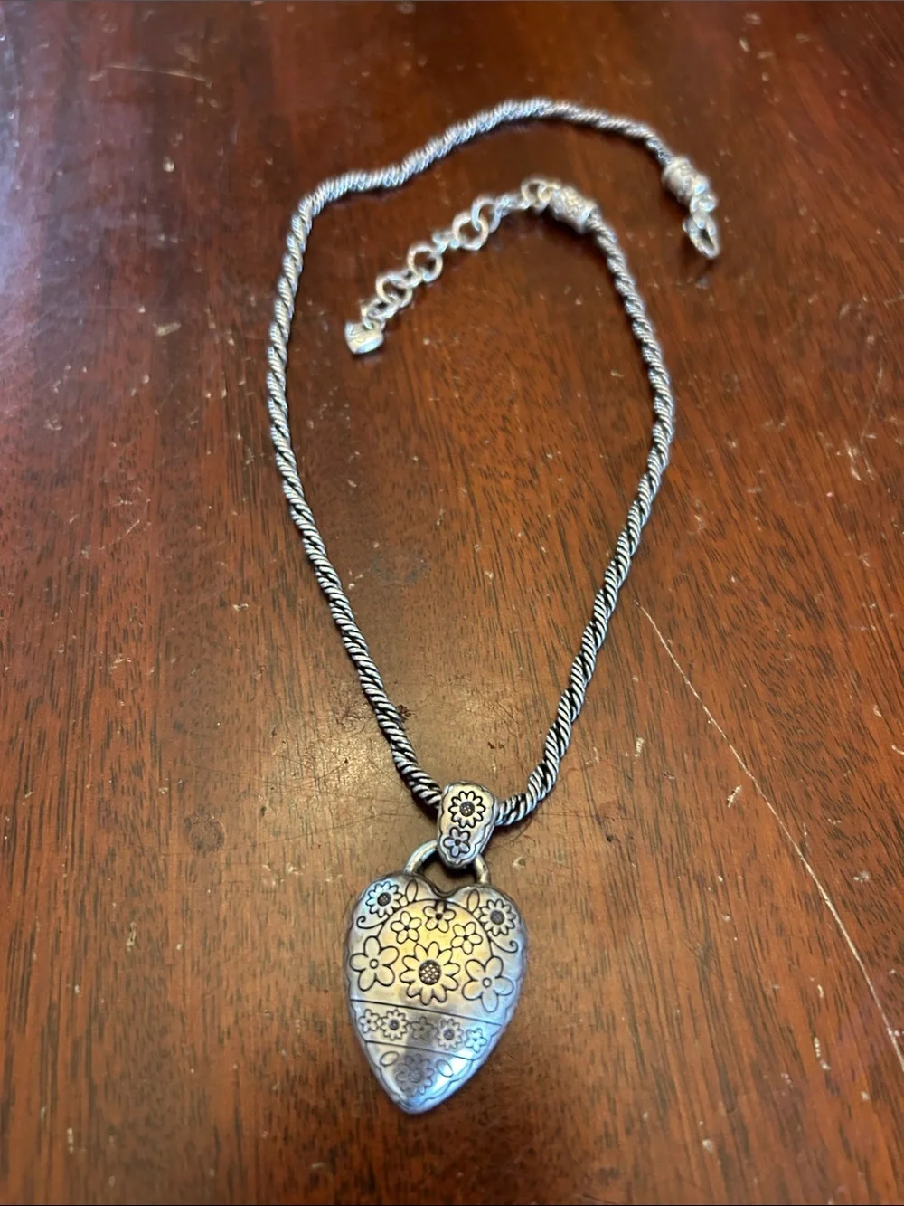 Brighton Life Blooms from the Heart necklace EUC Reversible